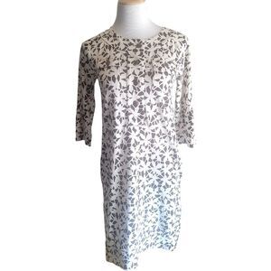 Diane Von Furstenberg Bosana Brown and Tan Silk Shift Dress Womens 4 NWT